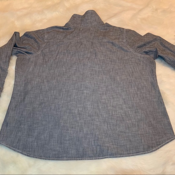 Old Navy Chambray Gray Button Down Shirt - Picture 9 of 16